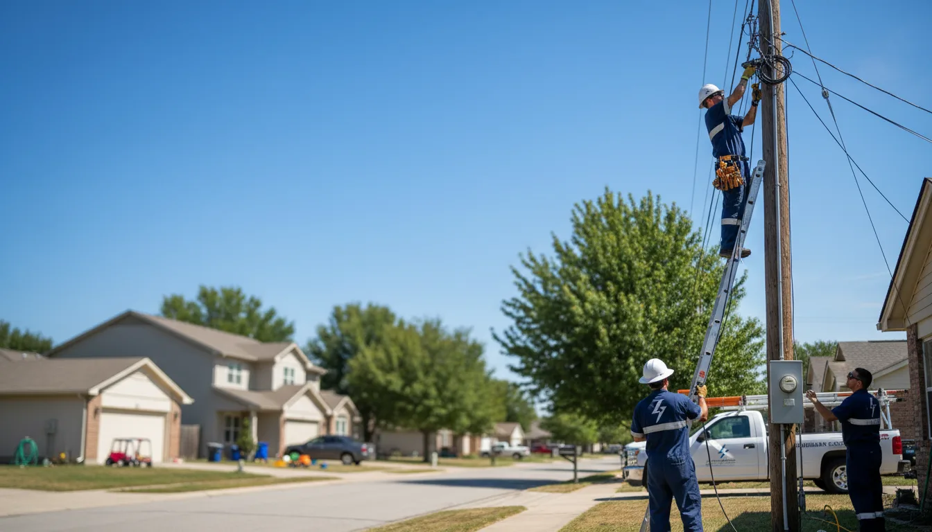 Residential electrician providing installation services in Slater, IA
